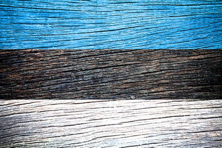 Estonia Flag painted on wood の写真素材