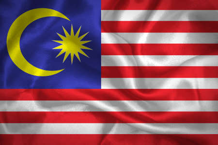 Malaysia waving flag の写真素材