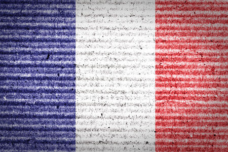 French flag of cardboard box の写真素材