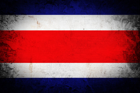 Grunge Costa Rica flag の写真素材