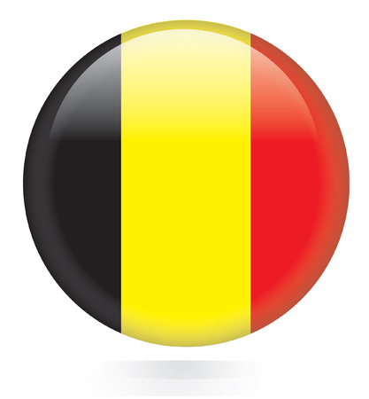 Belgium flag buttonのイラスト素材