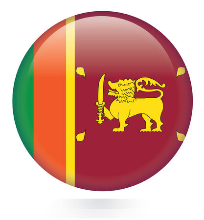 Sri Lanka Flag button のイラスト素材