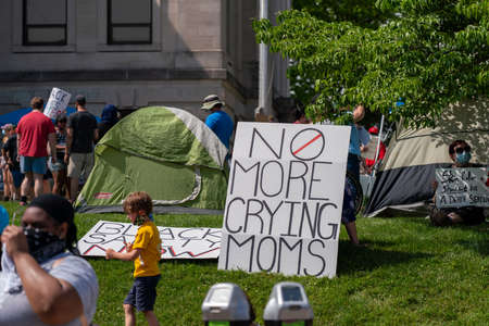 Black Lives Matter Protest in Bloomington, Indiana, USA. June 5th 2020のeditorial素材