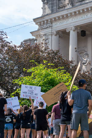 Black Lives Matter Protest in Bloomington, Indiana, USA. June 5th 2020のeditorial素材