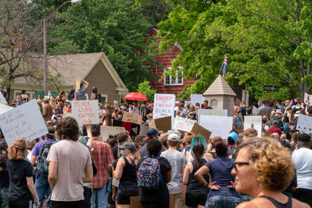 Black Lives Matter Protest in Bloomington, Indiana, USA. June 5th 2020のeditorial素材