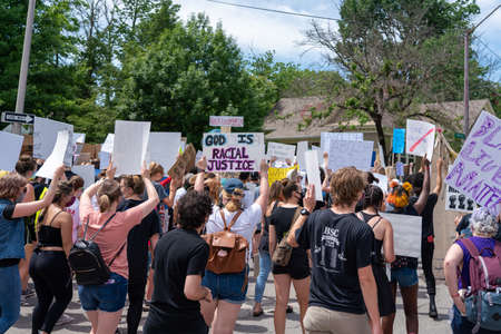 Black Lives Matter Protest in Bloomington, Indiana, USA. June 5th 2020