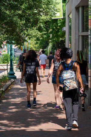 Black Lives Matter Protest in Bloomington, Indiana, USA. June 5th 2020のeditorial素材