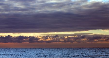 winter sunriseの写真素材