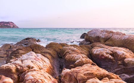 The beauty of the rocks on the coast