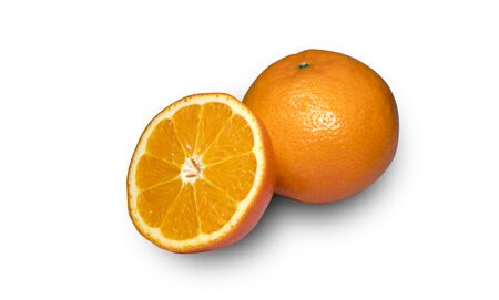 Orange isolated on white backgroundの写真素材