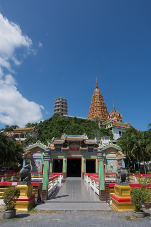 Kanchanaburi, Thailand - August 21, 2016: On Wat tham seua & Wat tham khao noi, Kanchanaburi Province, Thailand, Religion, Buddhismのeditorial素材