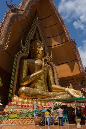 Kanchanaburi, Thailand - August 21, 2016: On Wat Tham Sua, Kanchanaburi Province, Thailand, Religion, Buddhismのeditorial素材