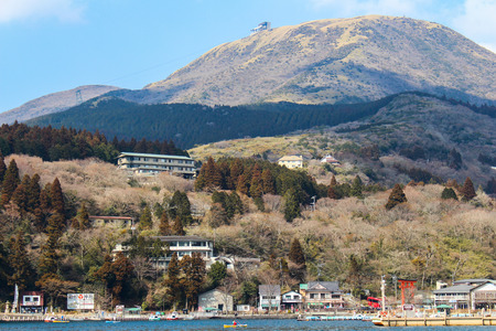 Hakone, Japan - March 4, 2016: This is Konagatake mountain.のeditorial素材