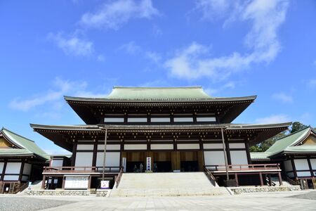 Narita, Japan - October 4, 2019: beautiful view of Naritasan Shinshoji temple and blue sky. the most famous temple in Narita city at Chiba Prefecture.のeditorial素材
