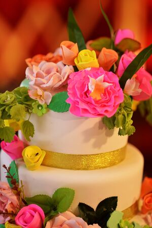 A birthday party cakeの写真素材