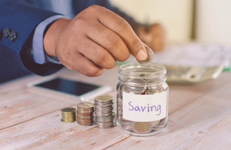 The idea of saving money, saving money for building a business or the future.