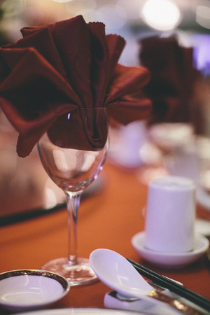 Wine Glass with towerの写真素材