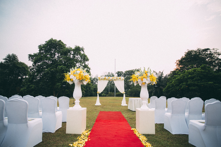 Garden weddingの写真素材