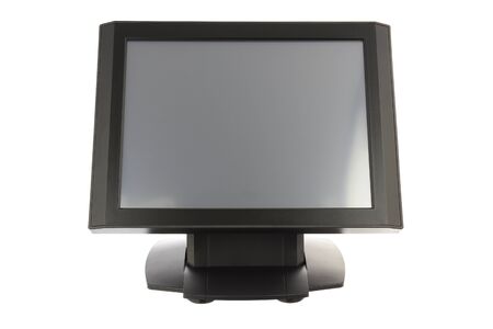 Point Of Sale System with Screen Monitor On White Backgroundの写真素材