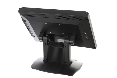 Point Of Sale System with Screen Monitor On White Backgroundの写真素材