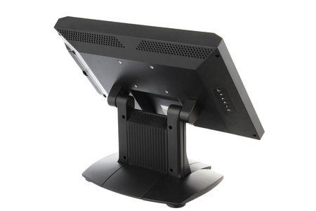 Point Of Sale System with Screen Monitor On White Backgroundの写真素材