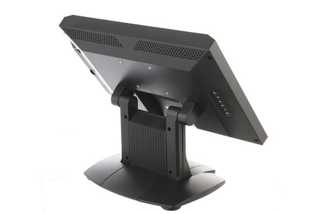Point Of Sale System with Screen Monitor On White Backgroundの写真素材