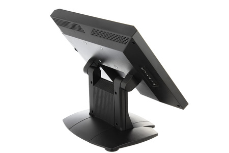 Point Of Sale System with Screen Monitor On White Backgroundの写真素材