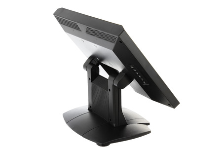 Point Of Sale System with Screen Monitor On White Backgroundの写真素材