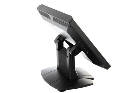 Point Of Sale System with Screen Monitor On White Backgroundの写真素材