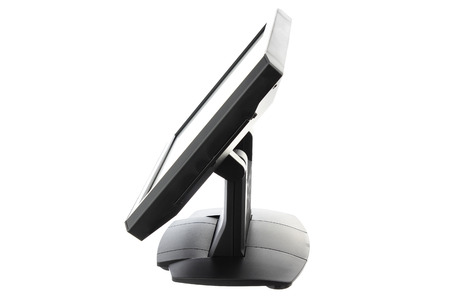 Point Of Sale System with Screen Monitor On White Backgroundの写真素材