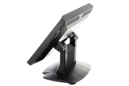 Point Of Sale System with Screen Monitor On White Backgroundの写真素材