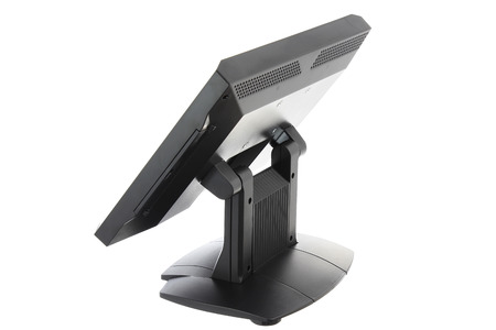Point Of Sale System with Screen Monitor On White Backgroundの写真素材