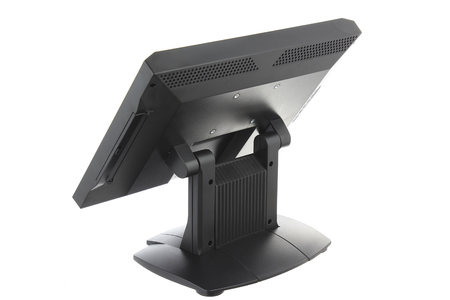 Point Of Sale System with Screen Monitor On White Backgroundの写真素材