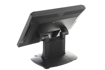 Point Of Sale System with Screen Monitor On White Backgroundの写真素材