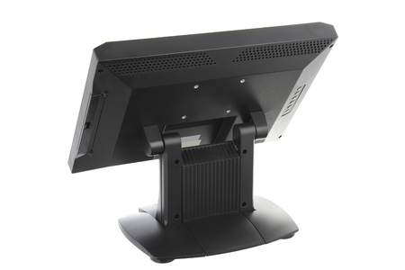 Point Of Sale System with Screen Monitor On White Backgroundの写真素材