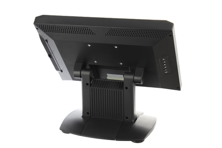 Point Of Sale System with Screen Monitor On White Backgroundの写真素材