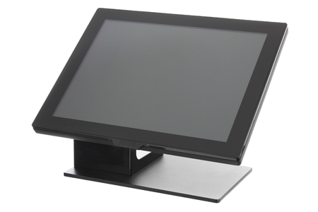 Point Of Sale System with Screen Monitor On White Backgroundの写真素材