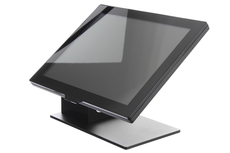 Point Of Sale System with Screen Monitor On White Backgroundの写真素材