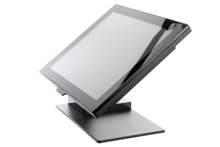 Point Of Sale System with Screen Monitor On White Backgroundの写真素材