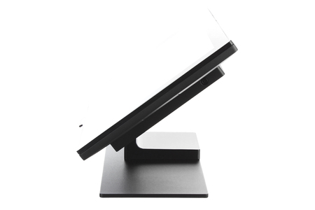 Point Of Sale System with Screen Monitor On White Backgroundの写真素材