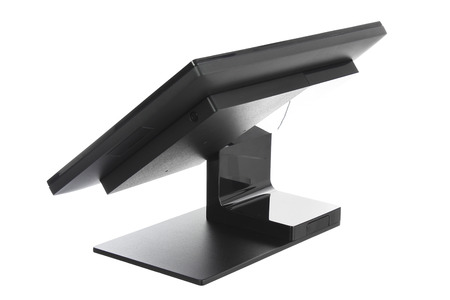 Point Of Sale System with Screen Monitor On White Backgroundの写真素材