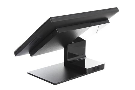 Point Of Sale System with Screen Monitor On White Backgroundの写真素材