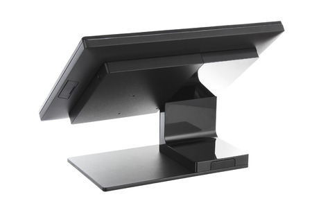 Point Of Sale System with Screen Monitor On White Backgroundの写真素材