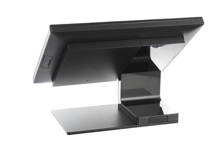 Point Of Sale System with Screen Monitor On White Backgroundの写真素材