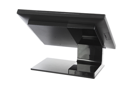 Point Of Sale System with Screen Monitor On White Backgroundの写真素材