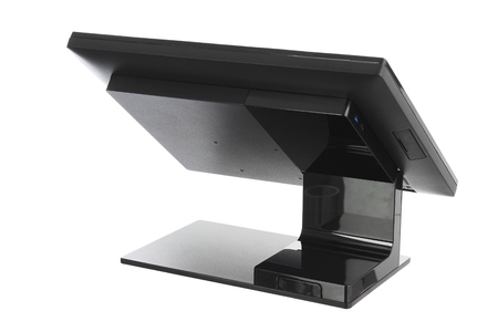 Point Of Sale System with Screen Monitor On White Backgroundの写真素材