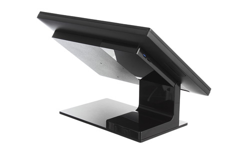Point Of Sale System with Screen Monitor On White Backgroundの写真素材