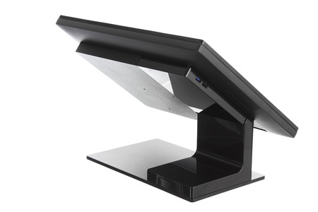 Point Of Sale System with Screen Monitor On White Backgroundの写真素材