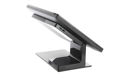 Point Of Sale System with Screen Monitor On White Backgroundの写真素材