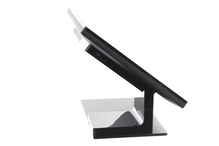 Point Of Sale System with Screen Monitor On White Backgroundの写真素材